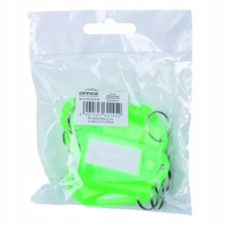 ZAWIESZKA NA KLUCZE 50X20MM ZIELONA 10SZT
