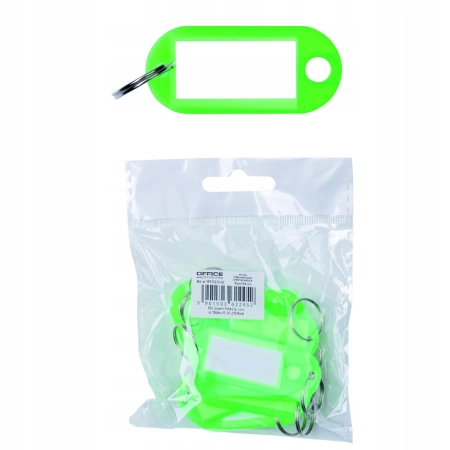 ZAWIESZKA NA KLUCZE OFFICE PRODUCTS 50X20MM ZIELONA A10