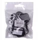 ZAWIESZKA NA KLUCZE 50X20MM CZARNA 10SZT