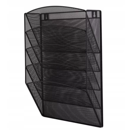 ZESTAW 5 PÓŁEK OFFICE SET METALOWY A4 CZARNY