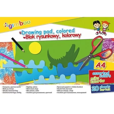 BLOK RYSUNKOWY GIMBOO 70G A4 20K MIX