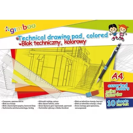 BLOK TECHNICZNY GIMBOO 150G A4 10K MIX
