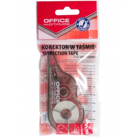 KOREKTOR W TAŚMIE OFFICE PRODUCTS MYSZKA 5MM X 8M