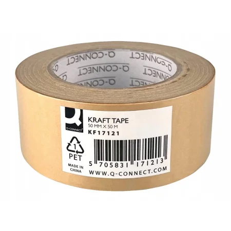 TAŚMA PAPIEROWA Q-CONNECT KRAFT 130MIC GRUBA MOCNA SOLIDNA 50MM/50M