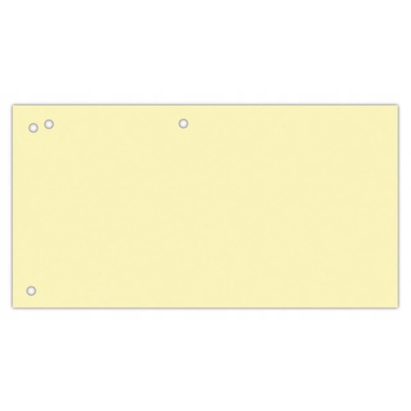 PRZEKŁADKI KARTONOWE OFFICE PRODUCTS 1/3 A4 240X105MM ŻÓŁTE A100