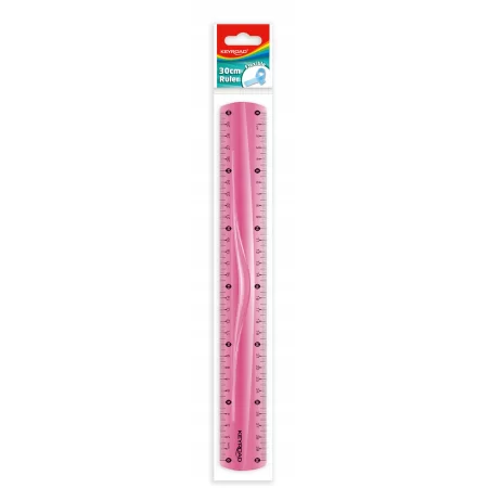 LINIJKA KEYROAD 30CM ELASTYCZNA MIX