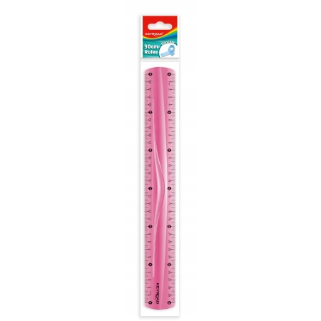 LINIJKA KEYROAD 30CM ELASTYCZNA MIX