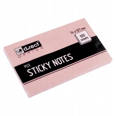 NOTES SAMOPRZYLEPNY D.RECT 76x127mm 100K MIX KOLORÓW