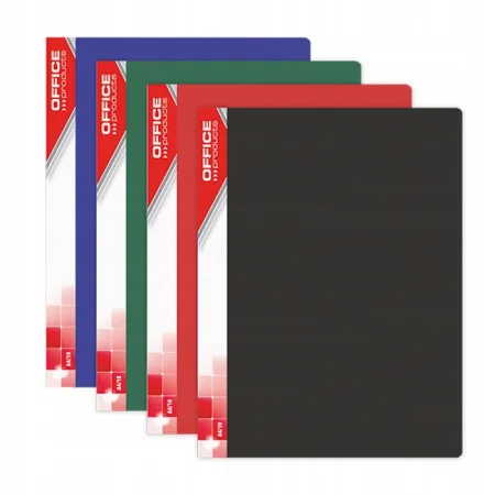 TECZKA OFERTOWA OFFICE PRODUCTS Z KIESZENIĄ OPISOWĄ PP A4 40K CZARNA