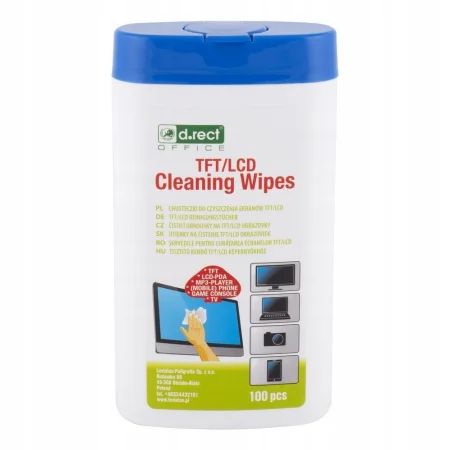 CHUSTECZKI D.RECT DO CZYSZCZENIA EKRANÓW TFT/LCD 100SZT
