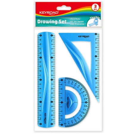 ZESTAW GEOMETRYCZNY KEYROAD FLEXIBLE ŚREDNI MIX