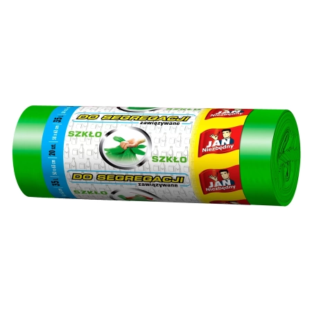 WORKI NA ŚMIECI JAN NIEZBĘDNY DO SEGREGACJI EASY PACK ZIELONE 35L A20