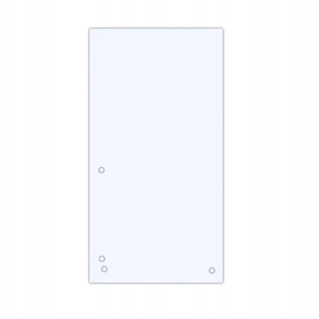 PRZEKŁADKI DONAU KARTON 1/3 A4 235X105MM 100SZT BIAŁE