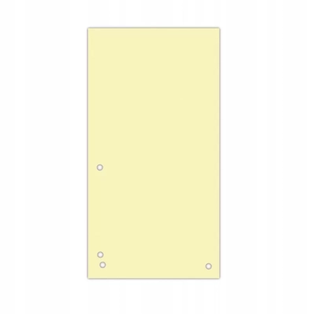 PRZEKŁADKI DONAU KARTON 1/3 A4 235X105MM 100SZT ŻÓŁTE