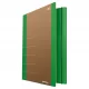 TECZKA Z GUMKĄ DONAU LIFE KARTON A4 500GSM 3-SKRZ ZIELONY