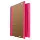 TECZKA Z GUMKĄ DONAU LIFE KARTON A4 500GSM 3-SKRZ RÓŻOWA