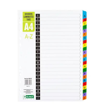 PRZEKŁADKI D.RECT INDEX LAMINOWANY A-Z