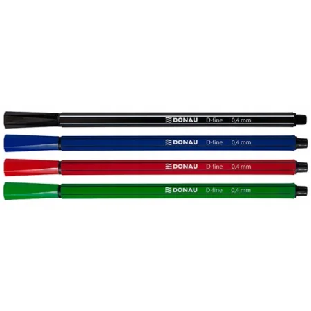 ZESTAW 4 CIENKOPISÓW DONAU D0FINE 0,4MM 4SZT W ETUI