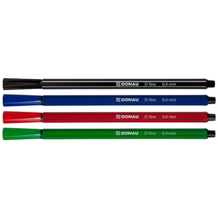 ZESTAW 4 CIENKOPISÓW DONAU D0FINE 0,4MM 4SZT W ETUI