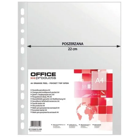 KOSZULKA NA DOKUMENTY A4 GROSZKOWA 90MIC POSZERZANA OFFICE PRODUCTS 50szt