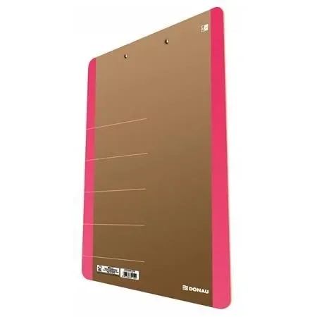 CLIPBOARD DONAU LIFE KARTON A4 Z KLIPSEM RÓŻOWY