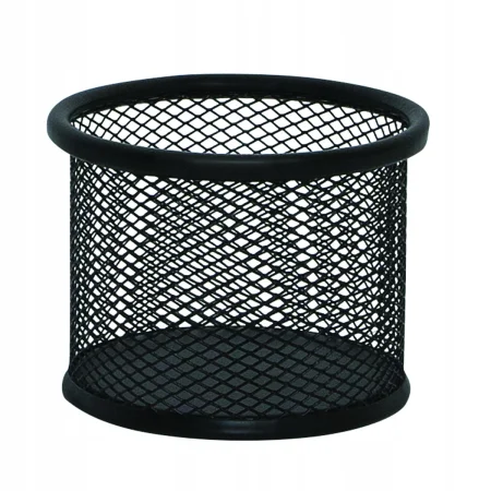 POJEMNIK NA PRZYBORY Q-CONNECT OFFICE SET METALOWY 90X68MM CZARNY