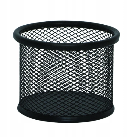 POJEMNIK NA PRZYBORY Q-CONNECT OFFICE SET METALOWY 90X68MM CZARNY