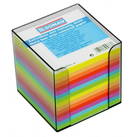 KOSTKA DONAU NIEKLEJONA W PUDEŁKU 95X95X95MM OK 800 KART NEON MIX