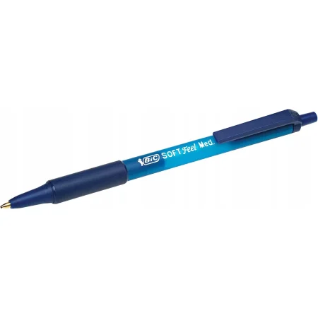 BIC DŁUGOPIS SOFT FEEL 1,0MM NIEBIESKI 3SZT