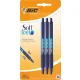 BIC DŁUGOPIS SOFT FEEL 1,0MM NIEBIESKI 3SZT