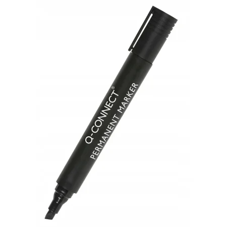 MARKER PERMANENTNY Q-CONNECT ŚCIĘTY 3-5MM CZARNY