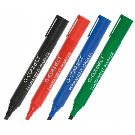 MARKER PERMANENTNY Q-CONNECT ŚCIĘTY 3-5MM CZARNY