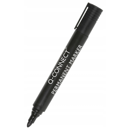 MARKER PERMANENTNY Q-CONNECT OKRĄGŁY 2-3MM CZARNY