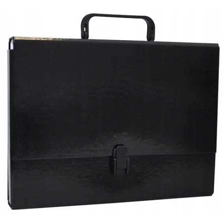 TECZKA PRZESTRZENNA OFFICE PRODUCTS PP A4/5CM Z RĄCZKĄ I ZAMKIEM CZARNA
