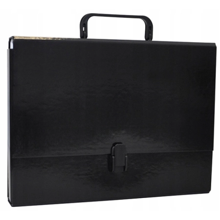 TECZKA PRZESTRZENNA OFFICE PRODUCTS PP A4/5CM Z RĄCZKĄ I ZAMKIEM CZARNA