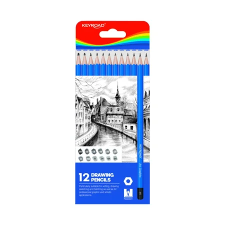 ZESTAW OŁÓWKÓW DO SZKICOWANIA KEYROAD 12SZT