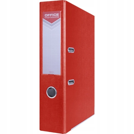 SEGREGATOR OFFICE PRODUCTS OFFICER Z SZYNĄ PP A4 75MM CZERWONY