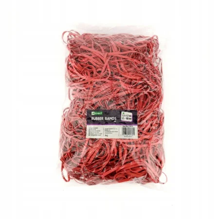 GUMKA RECEPTURKA 1.3x4mm 1/2 obw. 160mm 1kg CZERWONA