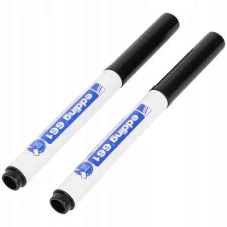 MARKERY SUCHOŚCIERALNE 1-2MM EDDING CZARNE 2SZT