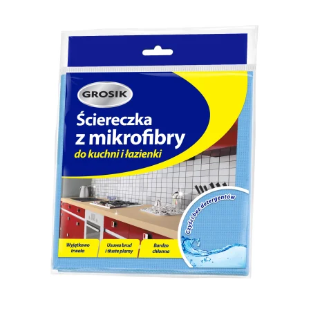 ŚCIERECZKA Z MIKROFIBRY GROSIK DO KUCHNI I ŁAZIENKI NIEBIESKA