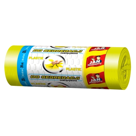 WORKI NA ŚMIECI JAN NIEZBĘDNY DO SEGREGACJI EASY PACK ŻÓŁTE 35L A20