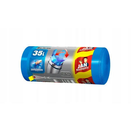 WORKI NA ŚMIECI JAN NIEZBĘDNY EASY PACK 35L 30SZT NIEBIESKIE