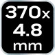 OPASKI ZACISKOWE EXTREME 4.8x370mm CZARNE 50szt