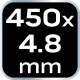 OPASKI ZACISKOWE EXTREME 4.8x450mm CZARNE 50szt