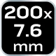 OPASKI ZACISKOWE EXTREME 7.6x200mm CZARNE 50szt