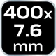OPASKI ZACISKOWE EXTREME 7.6x400mm CZARNE 50szt
