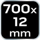 OPASKI ZACISKOWE EXTREME 12.0x700mm CZARNE 50szt