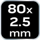 OPASKI ZACISKOWE EXTREME 2.5x80mm BIAŁE 100szt