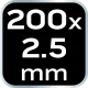 OPASKI ZACISKOWE NEO TOOLS EXTREME 2.5 x 200mm BIAŁE 20szt