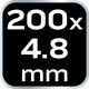 OPASKI ZACISKOWE NEO TOOLS EXTREME 4.8 x 200mm BIAŁE 100szt